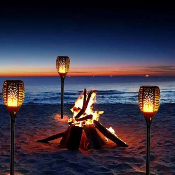 Solar Powered Yard Light Outdoor Waterproof Solar Torch Lights for Garden Landscape Decoration Lighting