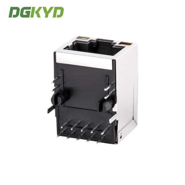 Industrial Gigabit RJ45 Connector with Gold Plating for Ethernet Port Network Interface