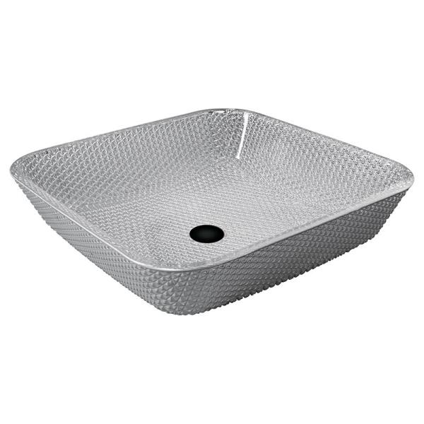 Shinning квадратная раковина Bathroom Countertop покрыла хромом гальванизировать тазы руки покрашенного мытья