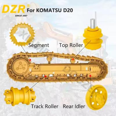 Whole Undercarriage Set  For KOMATSU D20 All Series Top Track Roller Idler Sprocket Segment  For Undercarriage Spare Parts
