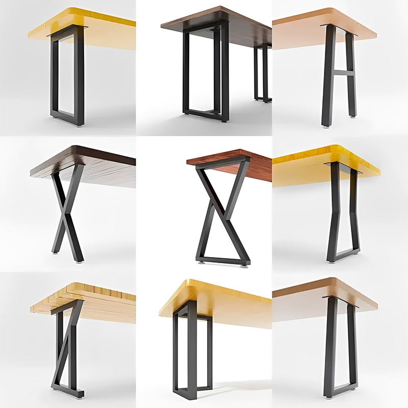Iron Table Leg Bracket Metal Dining Table Legs Office Desk Supports Tea Table Bases DIY Iron Coffee Table Legs