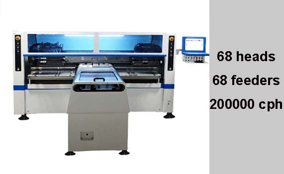 машина установки Pcb 200000cph SMD 1.2m для освещения приведенного