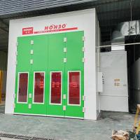 OEM personalizado cabina de pintura industrial de revestimiento de polvo de metal cabina de rociado 15000mm