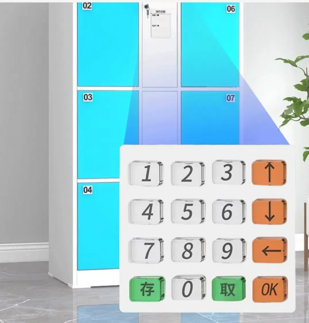 Multi-Functional Smart Lockers: RFID, Fingerprint, Facial Recognition & Barcode Unlocking Options Smart Cabinet