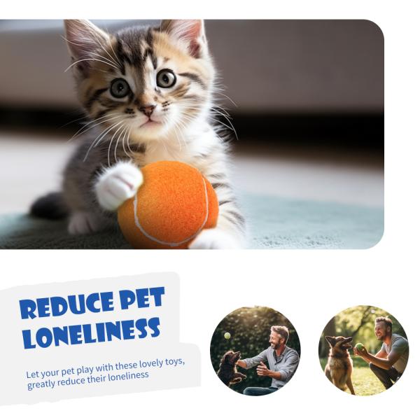 Black Grey Indestructible Tennis Ball Dog 2.5