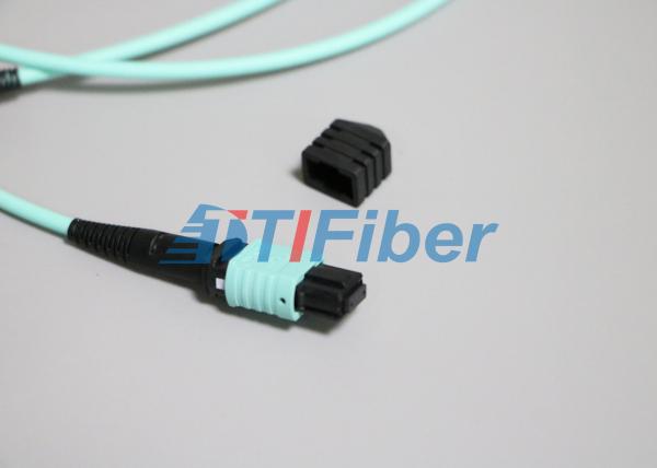 OM3/OM4 tipo masculino cabo de remendo da fibra ótica de MTP/MPO com cabo da fibra de 3.0mm