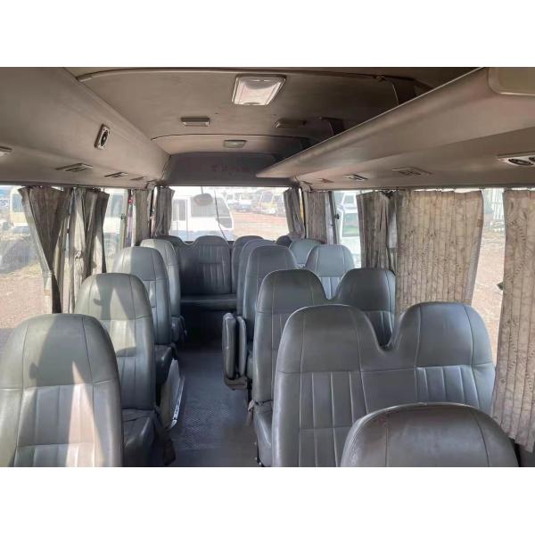 Используемый левый автобус 23 Seater каботажного судна Тойота ручного привода с бензиновым двигателем