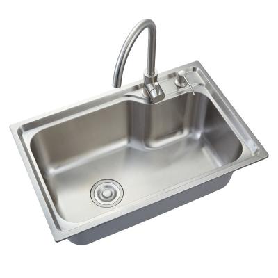 Banca da cozinha de aço inoxidável de AG5515 SUS304, dissipador de Undermount da bacia do retângulo único