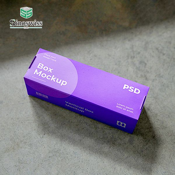 Custom Sizes Skincare Paper Boxes Packaging With Double Slot Window Eco Friendly