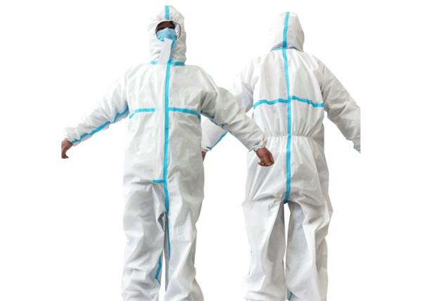 Medical Disposable Protective Wear 60 Gsms Cover Film Nonwovens Fabric Ce Certification