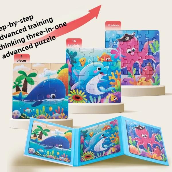 Wholesale Educational Montessori Animal Puzzles Kids' Paper Jigsaw Toys for Toddlers Aged 3+ Years Wholesale