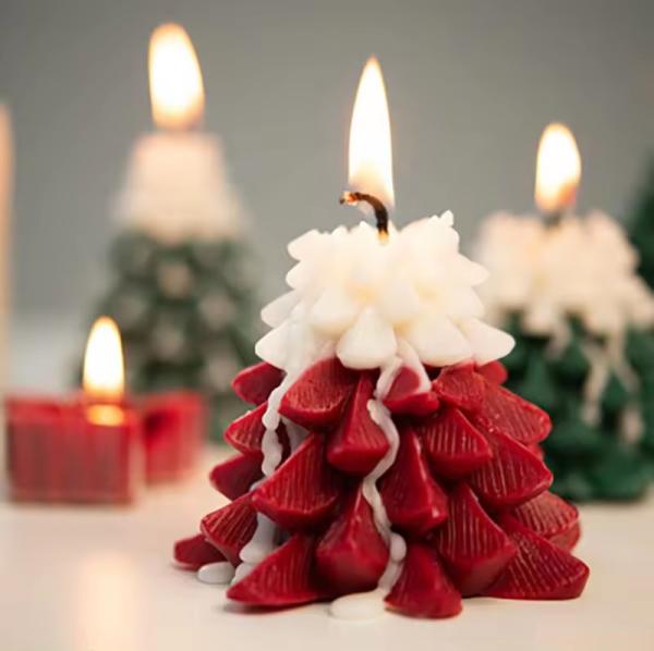 Silicone Soap Candle Mold Luxury Decorative Christmas Tree Cake Mold