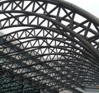 TUV Prefabricated Tubular Steel Truss 1-4m Length Customized For Pedestrian Bridge