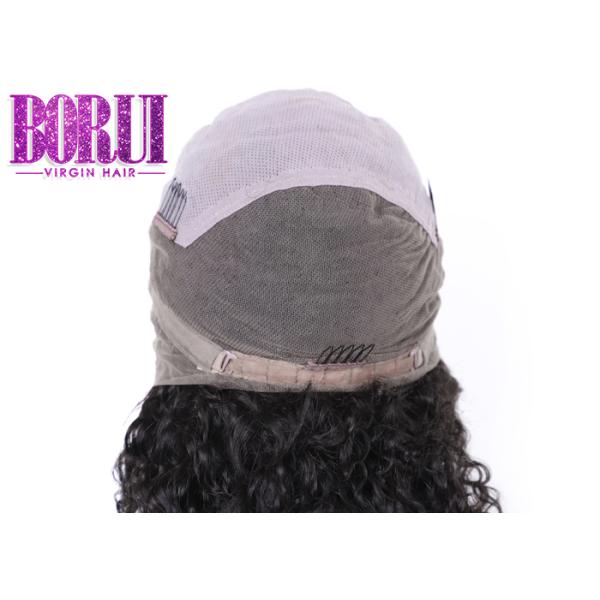 Brazilian Water Wave Full Lace Wig , Unprocessed Human Hair Wig For Women