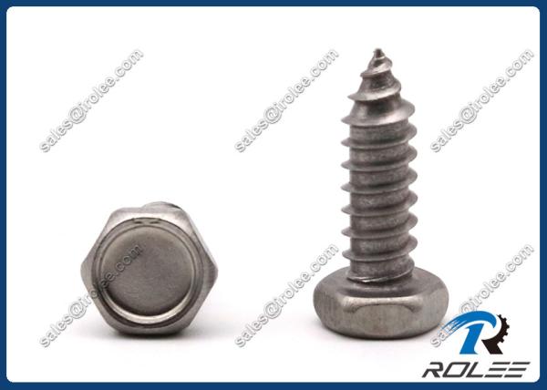 304/316/18-8 Stainless Steel Indented Hex Head Self-tapping Sheet Metal Screws