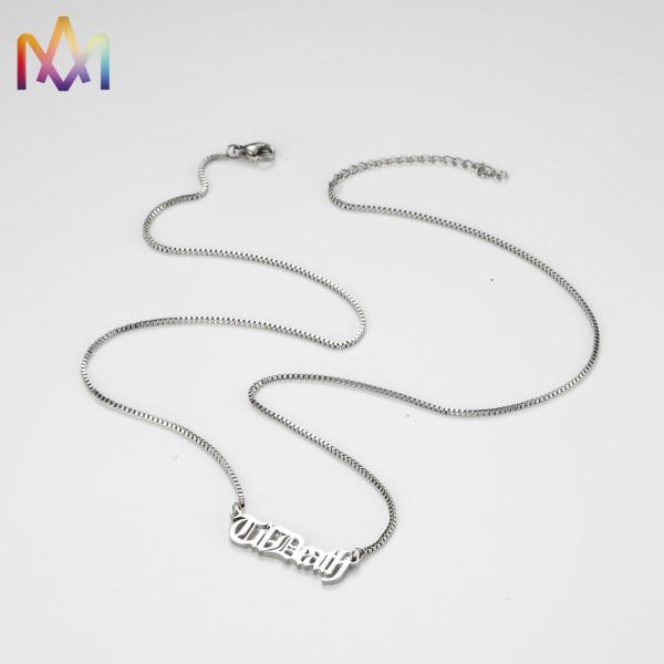 OEM ODM Stainless Steel Engraved Necklace