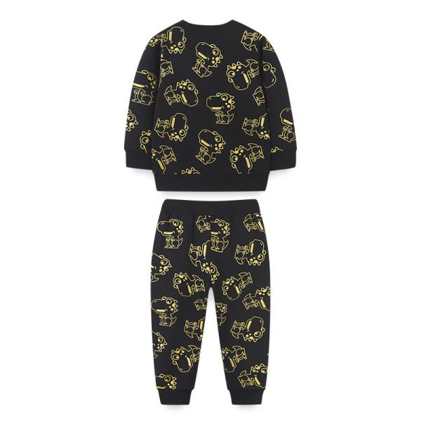 Hot Sale Toddler Boy Suit Clothes 100% Cotton Kids Clothing Fleece Sweatshirt Two Piece Sets Toddler boy clothing sets