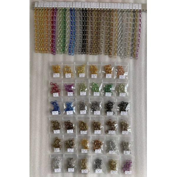 1.5mm Wire diameter Drak Gray Color Aluminum Chain Metal Curtains for Office decoration use