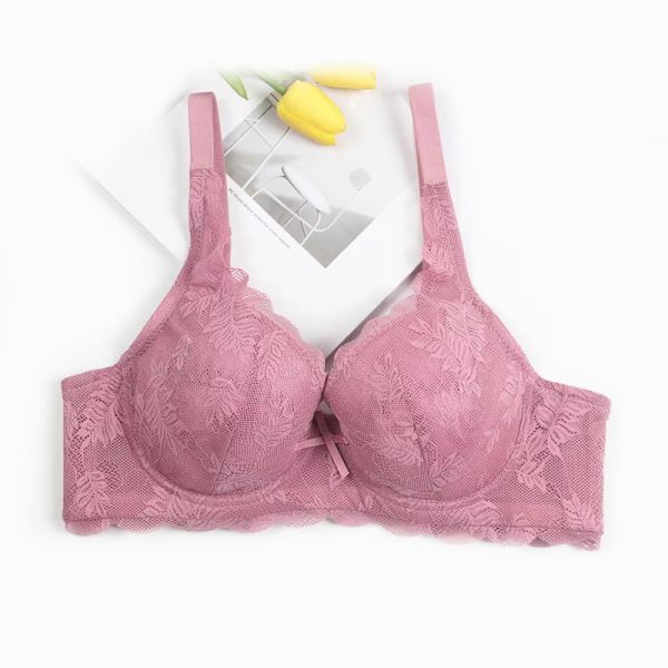Lace Women Bra Three Hook-and-eye Wire Free Comfort Bra High Quality Lace Design Women Bra
