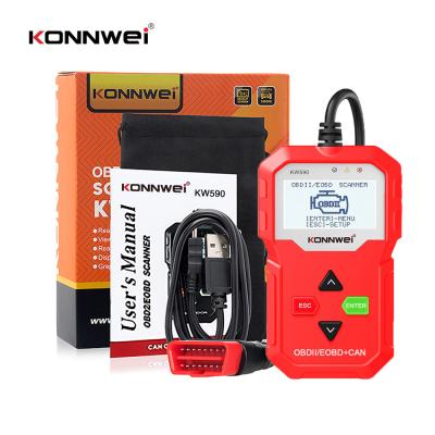 Contrôleur noir de lumière de moteur de contrôle d'OBD II de code d'ABS de lecteurs d'outils des véhicules à moteur de balayage