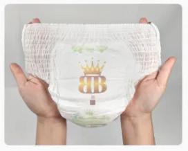 Customer brand factory price disposable baby diaper pant diaper for Newborn baby