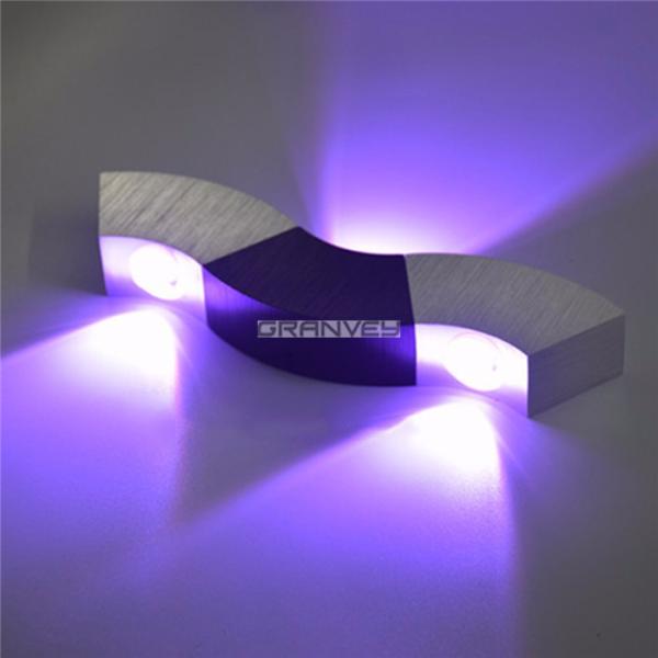 Warm White 3 Watts Wavy Wall Lights Interior For KTV Bar House Home Decoration