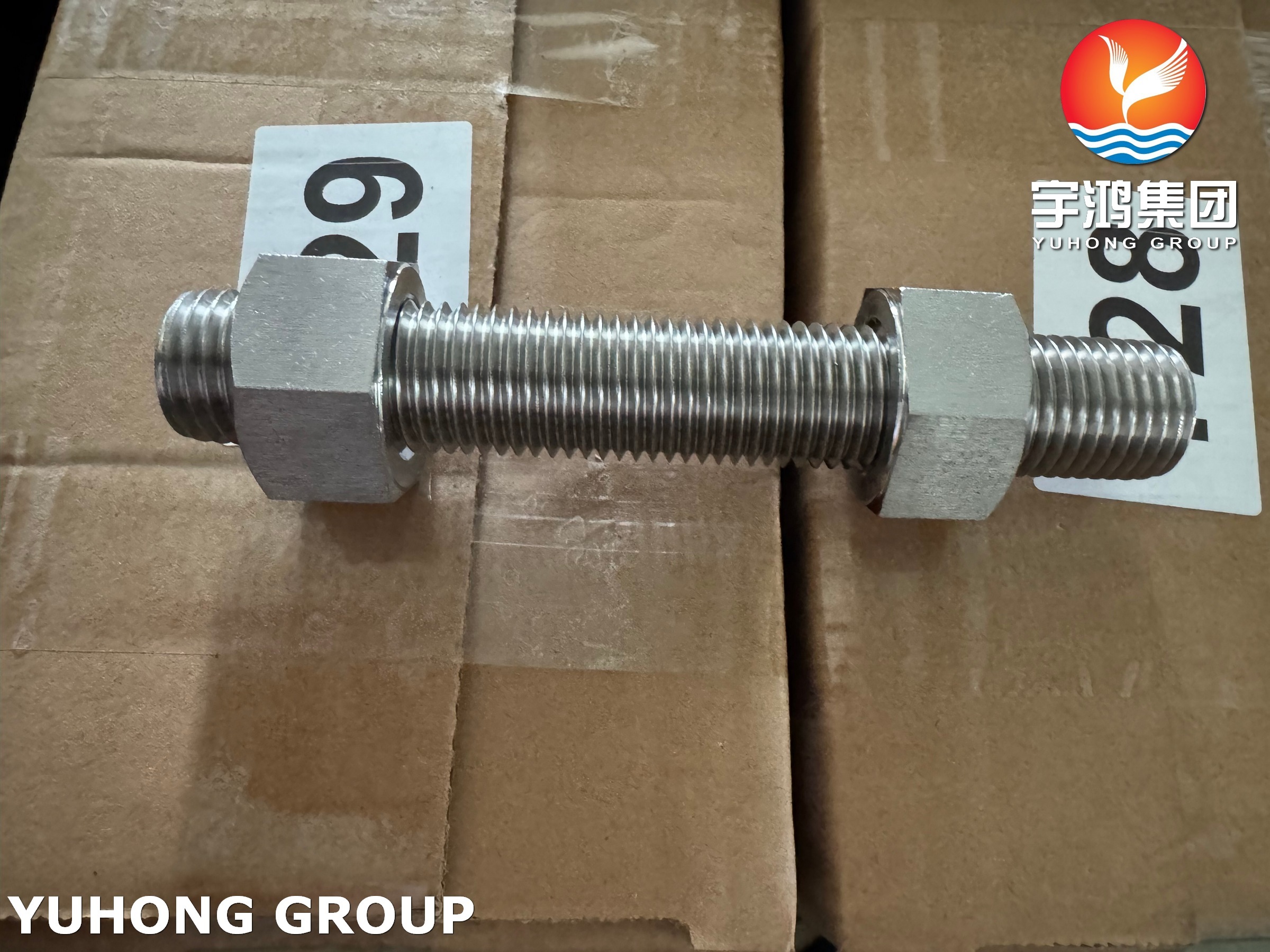 Super Duplex Fastener S32750 2507 ASTM A193 Duplex Steel Stub Bolt Nut