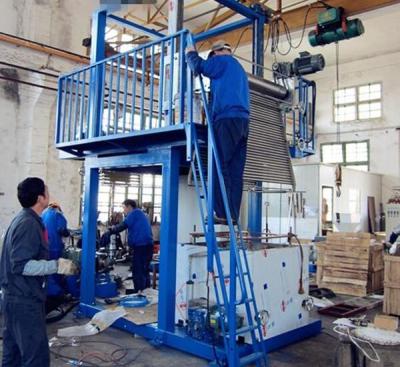 Rotate 360 Degrees pvc Extrusion Blown Film Machine , Multi Layer Pvc Film Machine
