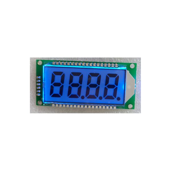 customized 4 digit lcd panel tn positive lcd display transflective with blue backlight lcd screen for counter