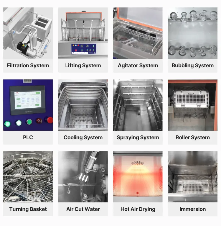 Skymen Custom 38-1500L Industrial Single-Tank Ultrasonic Cleaning Machine for Parts Cleaning