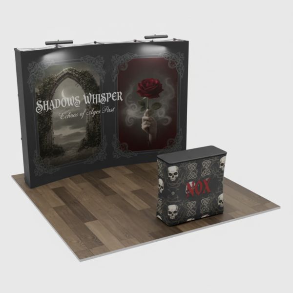 10X10FT Custom Printed Trade Show Booth With Replaceable Graphics