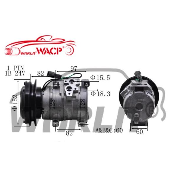 10S15C 1B грузовик AC компрессор для Komatsu Caterpillar Hitachi 2473000510