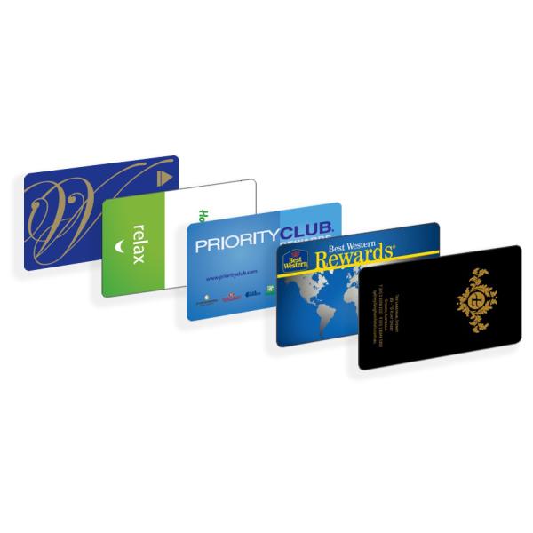 Custom Designs Hico Magnetic Stripe Card Glossy Surface For Hotel Membership