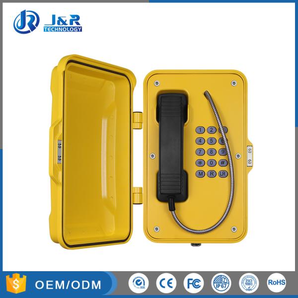 VOIP / SIP Outdoor Emergency Telephone , Vandal Proof Telephone IP67 Waterproof