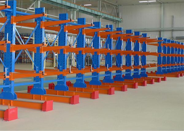RAL 3000kgs/ Level Warehouse Storage Cantilever Rack Steel Q235