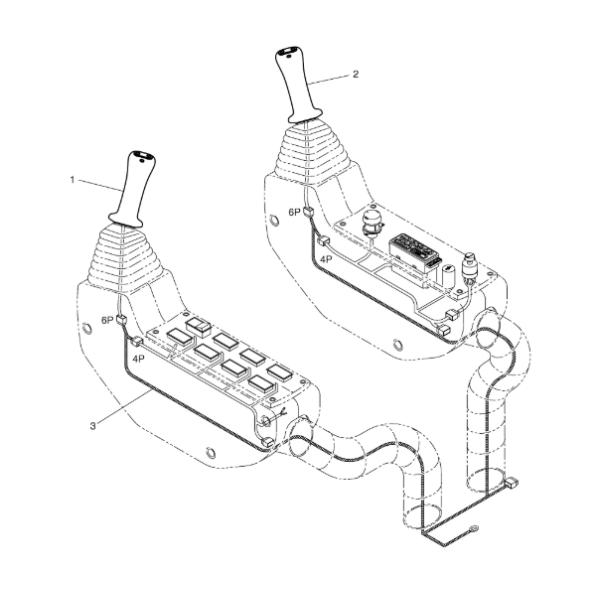Doosan DX300LC A S420LC V Operating Rob Assy 410113-00153 Joystick Assy