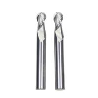 HRC 55° R5*10*20*10*75 2 Flautas Molino de extremo de nariz de bola para aluminio sin recubrimiento