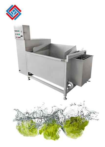 3.35KW Commercial Fruit And Vegetables Washing Machine 800KG/H With 330L Washing Tank