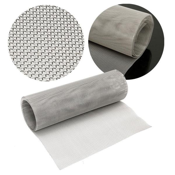 Customizable Silver Hole Filter Mesh Woven from Stainless Steel Wire for Acid and Alkali Resistance in Plain Weave Style