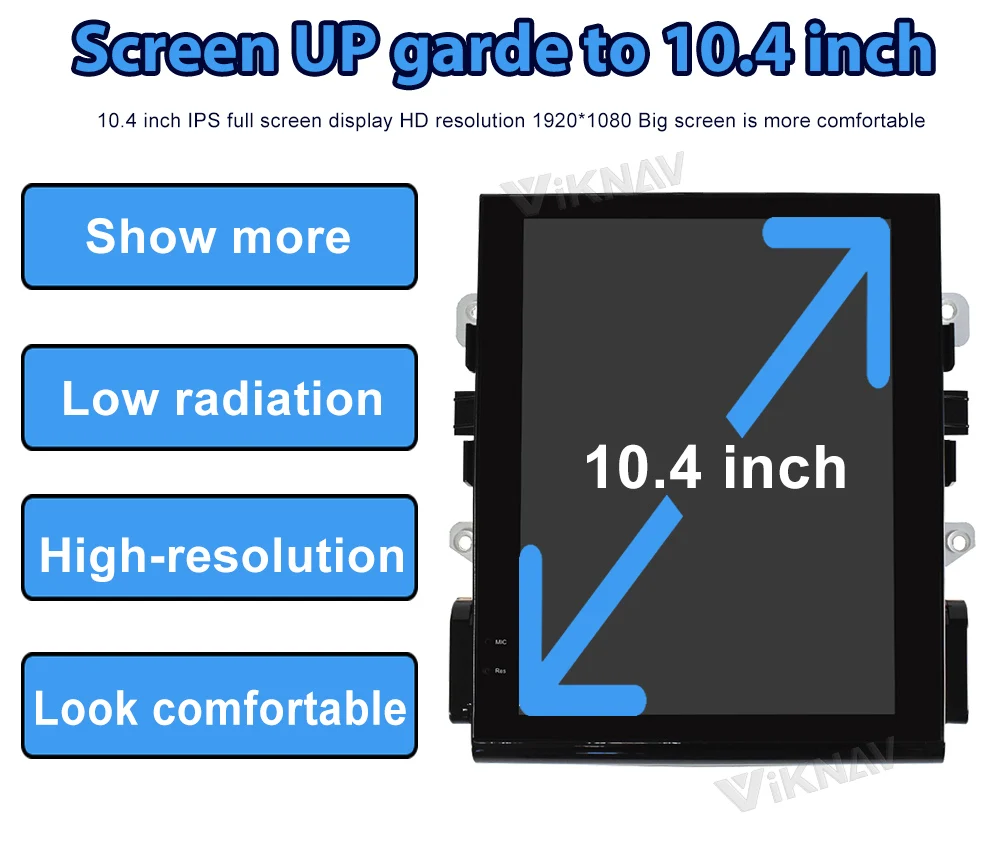 Авторадио Viknav Для Porsche Macan (2010-2015) 10,4 дюйма Авто вертикальный экран Carplay GPS навигация Мультимедийный проигрыватель
