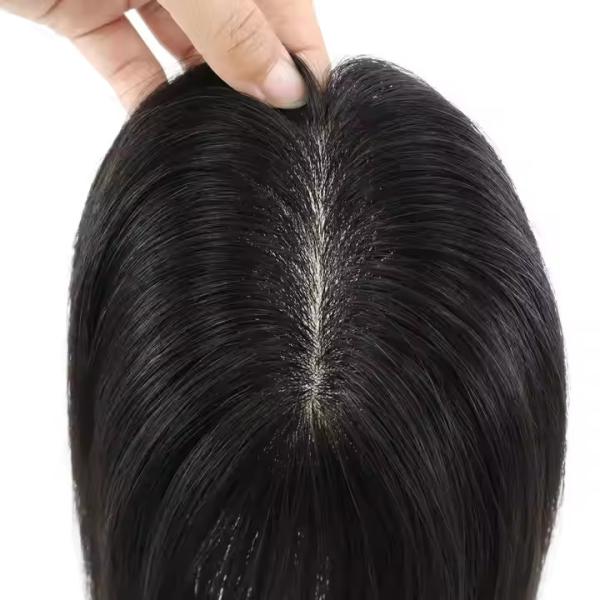 Silk Base Wig Topper Human Hair Wig 100% Unprocessed Virgin Cuticle Aligned Human Hair