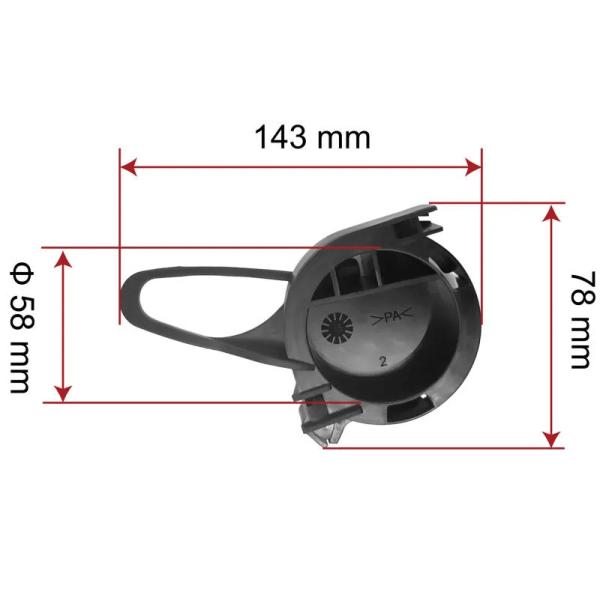 ZCPAC-02 FTTH Nylon Flat Cable Drop Clamp | High-Strength Fiber Optic Cable Clamp for Outdoor Applications