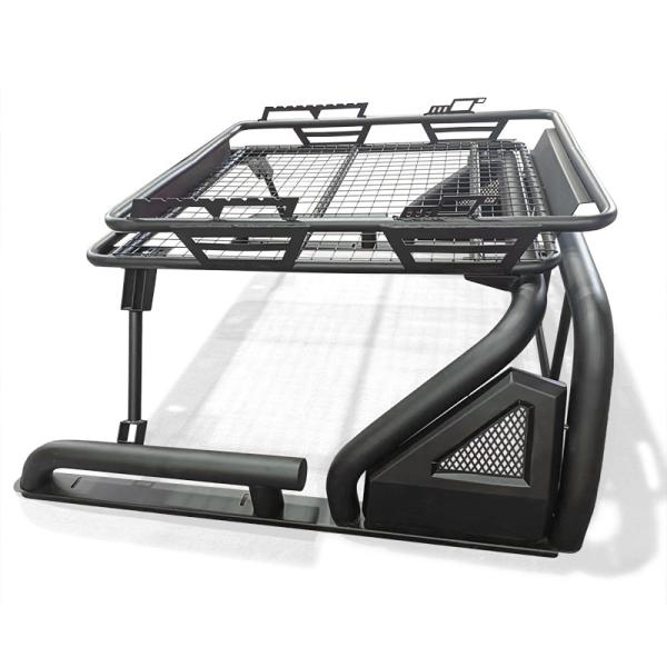 4X4 Auto Par Steel Power Coating Pickup Sports Roll Bar With Luggage Box For Toyota Hilux