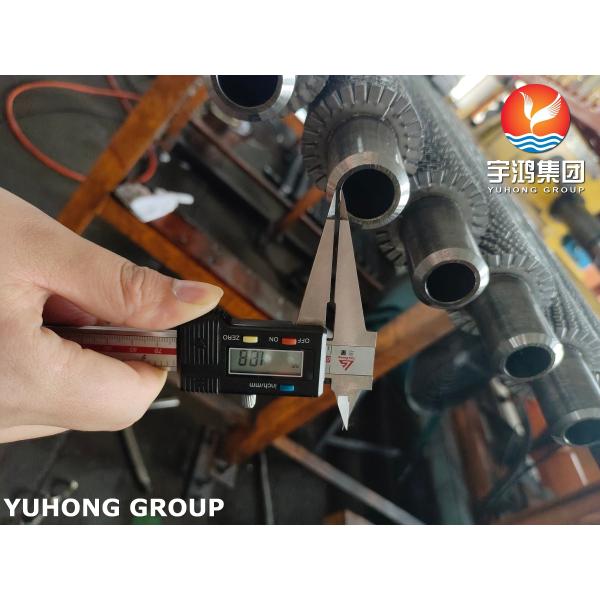ASME SA213 T22 Serrated Finned Tube with Carbon Steel Fins For Boilers Banks