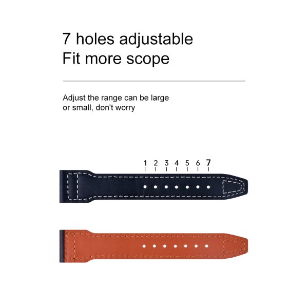 Woven-line 3D Genuine Leather Watch Strap · OEM/ODM