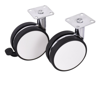 82mm Locking PU Castor Wheel For Furnitures