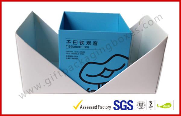 Foldable Card Board Packaging , Tea Bag Coffee Bag Paper Box  With Spot UV