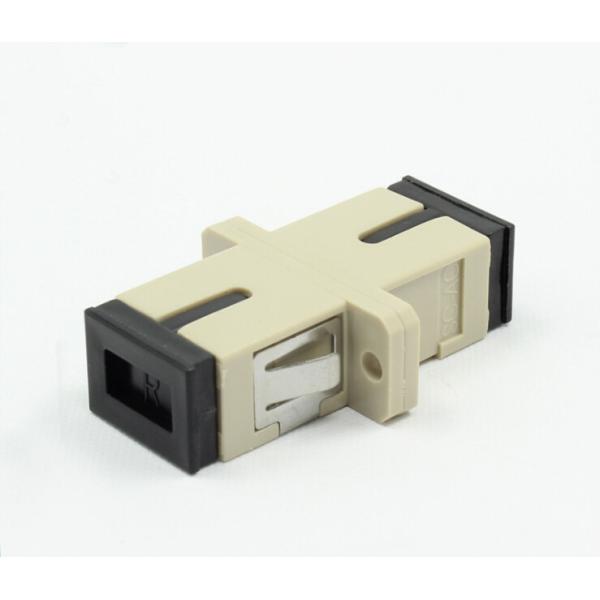 Plastic SC Fiber Optic Adapter Multimode with Low Insertion Loss ≤0.20dB for Optical Fiber Patch Cable