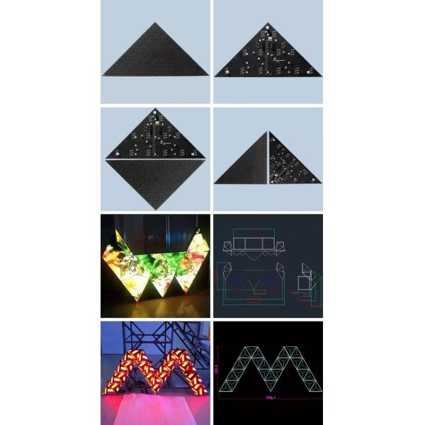 P4mm Creative LED Video Wall КТВ Клуб DJ Booth Сцена треугольник