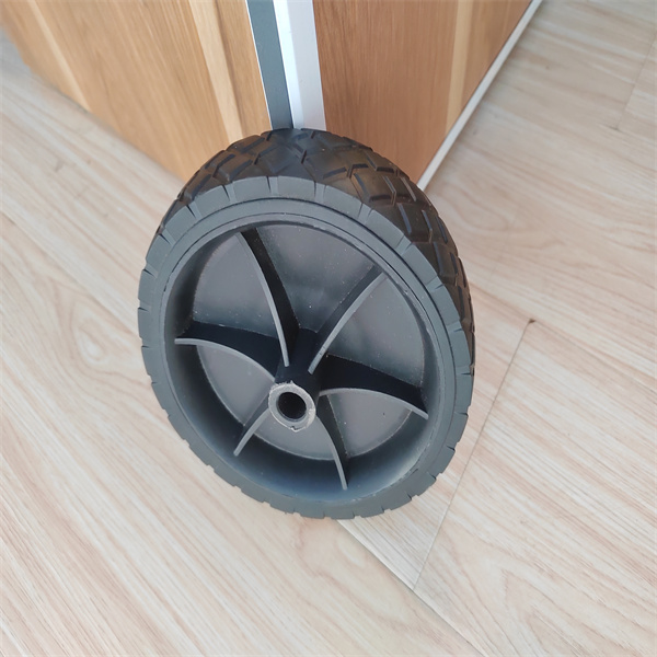 Trolley Cart 6 Inch Solid Rubber Wheels Portable Camping Lawn Mower Plastic Wheel